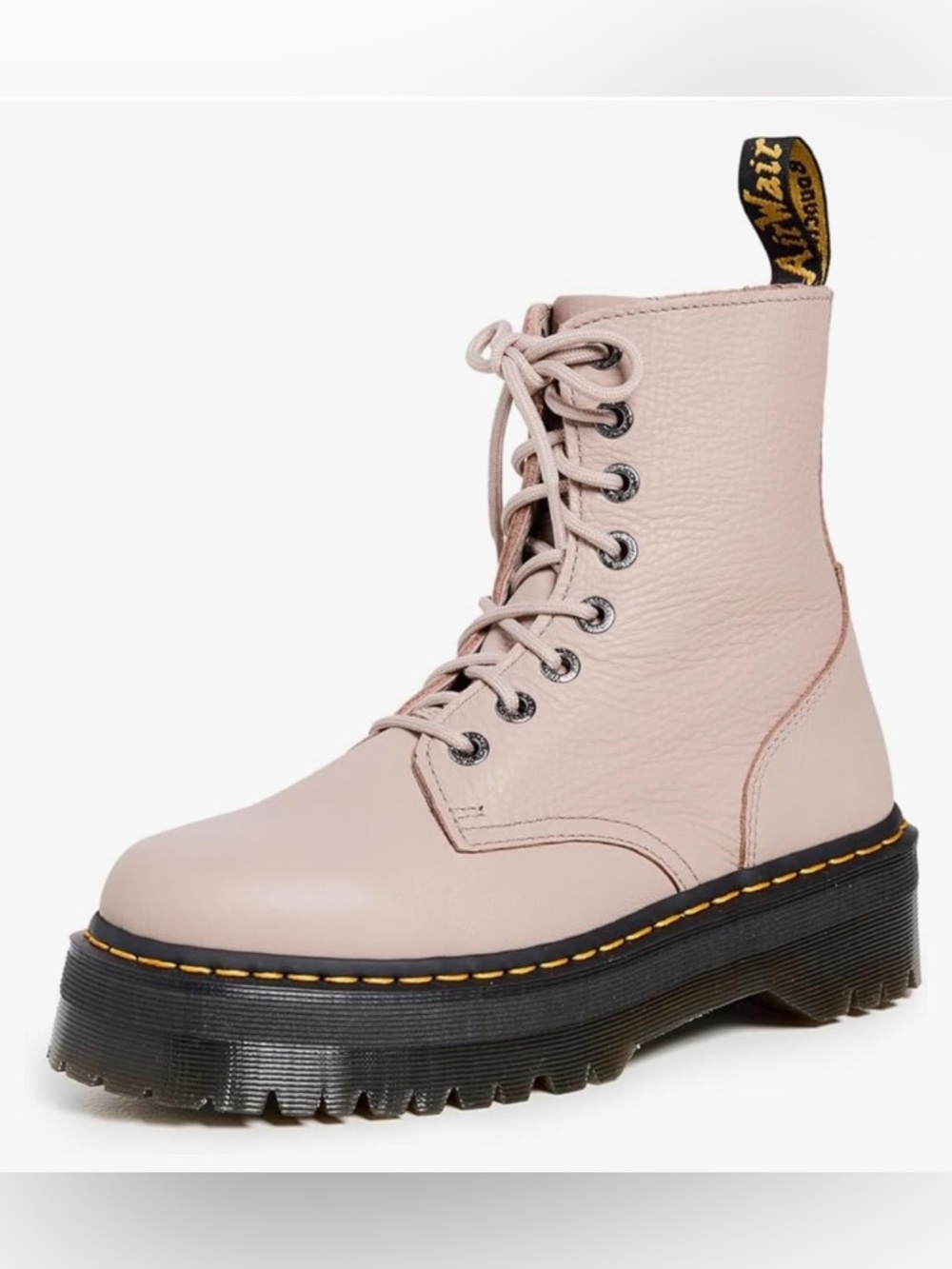 Dr. Martens Jadon Taupe Platform Lace-Up Combat Boots - Women’s 9.5 US